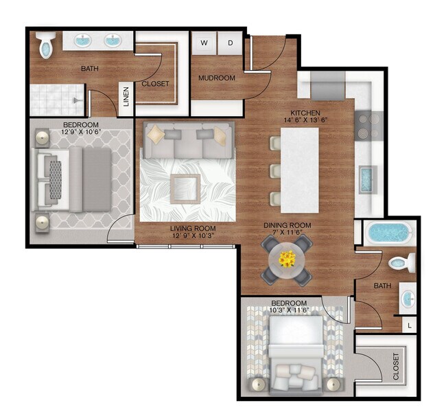 Unit 2629 2629 floor plan