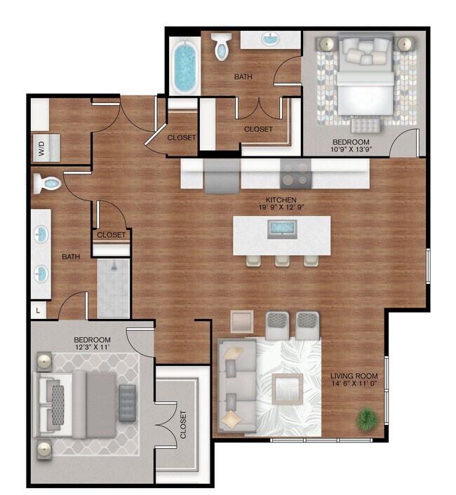 Unit 1720 1720 floor plan