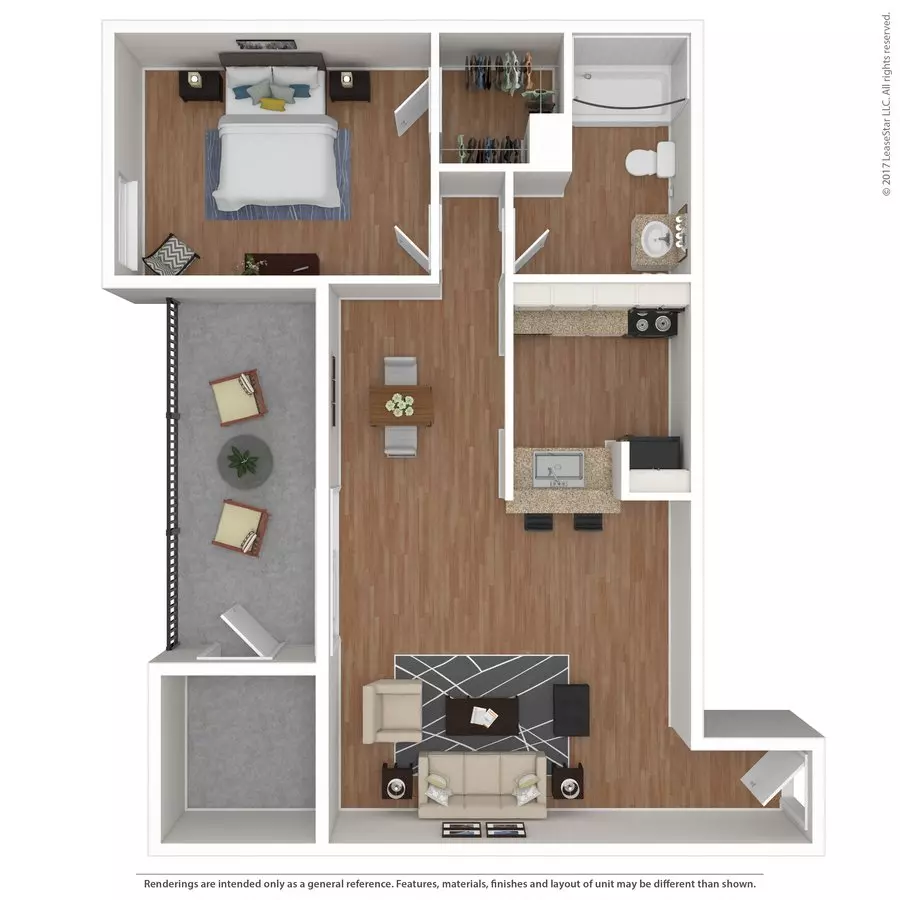 Unit 225 1-1401 floor plan