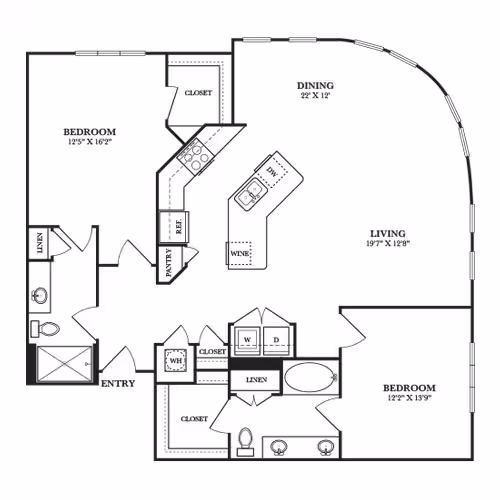 Unit 1057 1057 floor plan