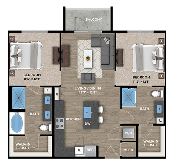 Unit 6-6126 1-1328 floor plan