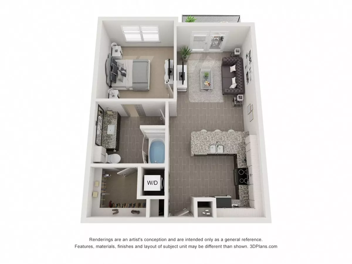 A1C 414 floor plan