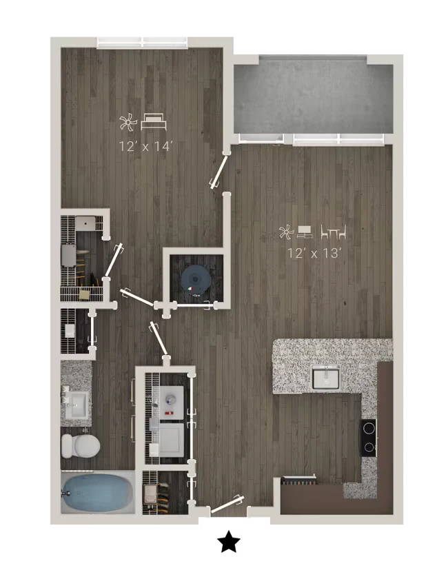 Unit 5406 5406 floor plan