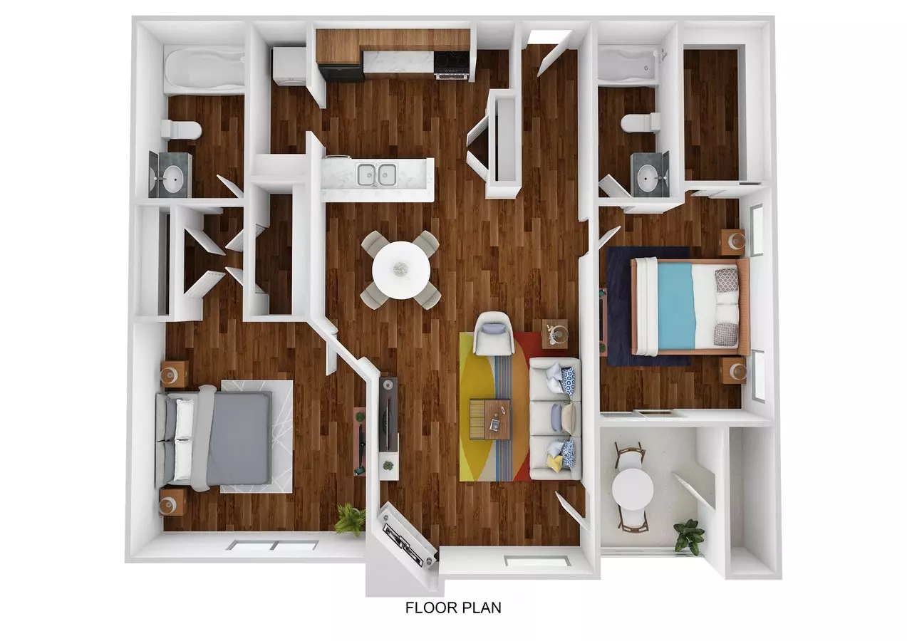 B4 1-313 floor plan