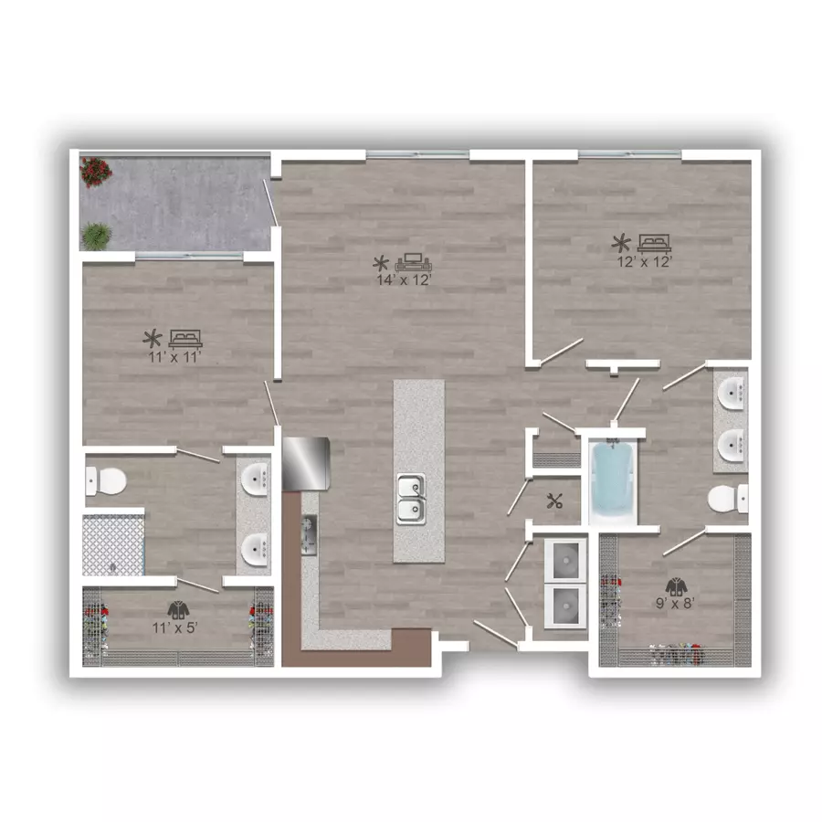 Unit 4308 4308 floor plan