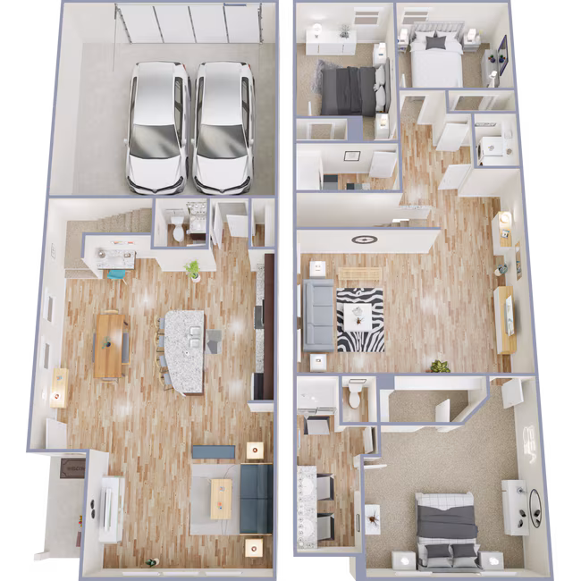 Unit 7412 7413 floor plan