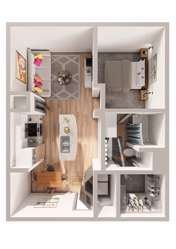 Unit 3-1103 3-2327 floor plan