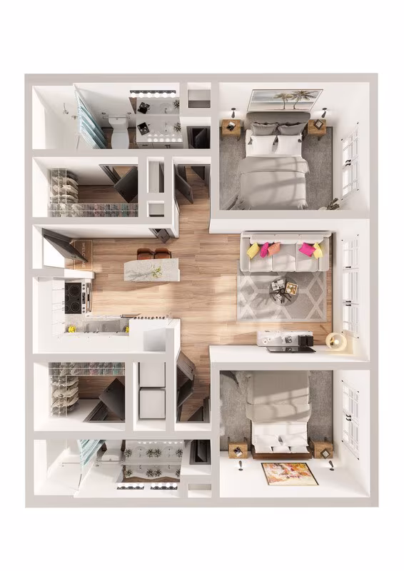Unit 4-2105 3-3317 floor plan