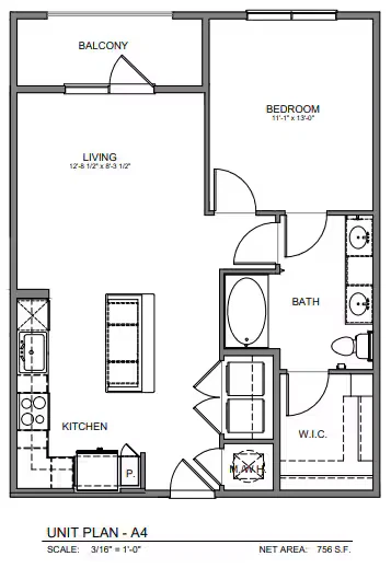 A4 2418 floor plan