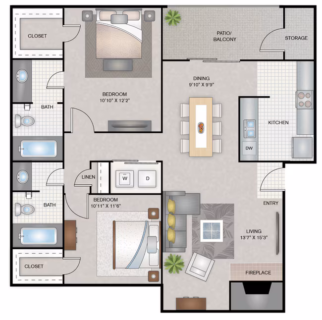 B1 1110 floor plan