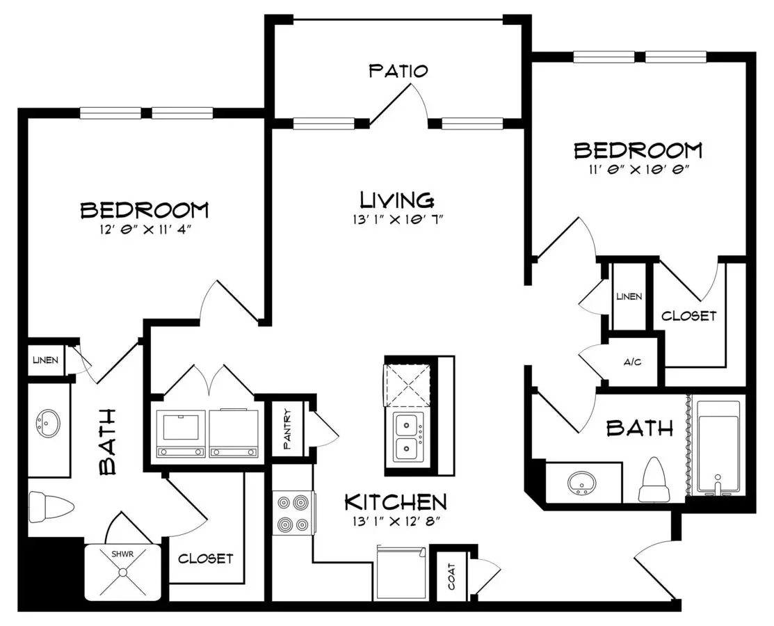 Unit 933 338 floor plan