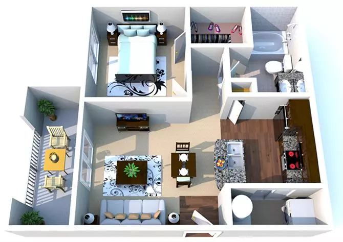 Unit 12-1221 12-1221 floor plan