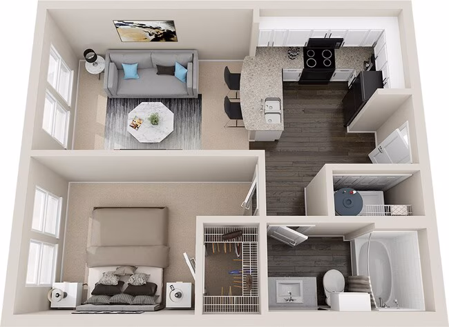 1 Bed • 1 Bath 406 floor plan