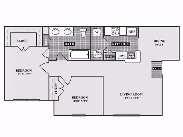 Unit 1327 1327 floor plan