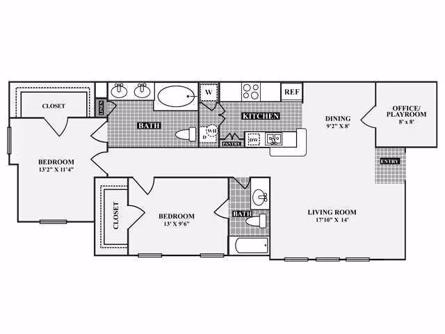 Unit 1225 1225 floor plan