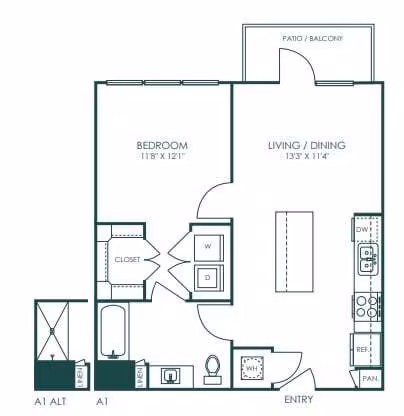 Unit 4105 6215 floor plan