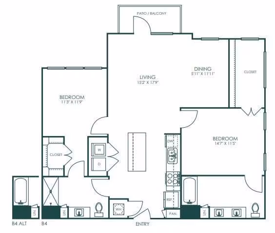 Unit 4302 4302 floor plan