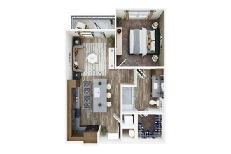 1 Bed • 1 Bath 105 floor plan