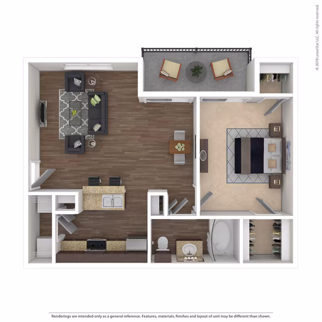 Unit 2115 1435 floor plan