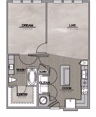 Unit 2325 2261 floor plan