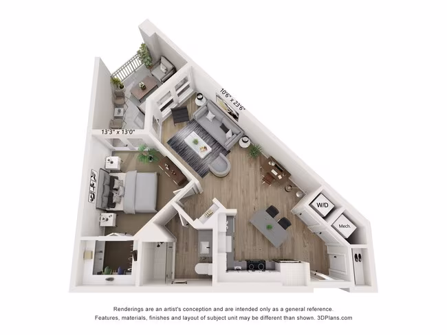 Unit 417 212 floor plan