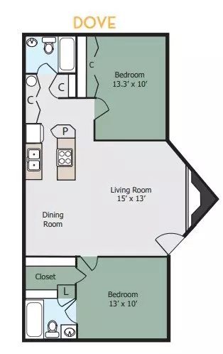 Dove (Upstairs) 27-608F floor plan