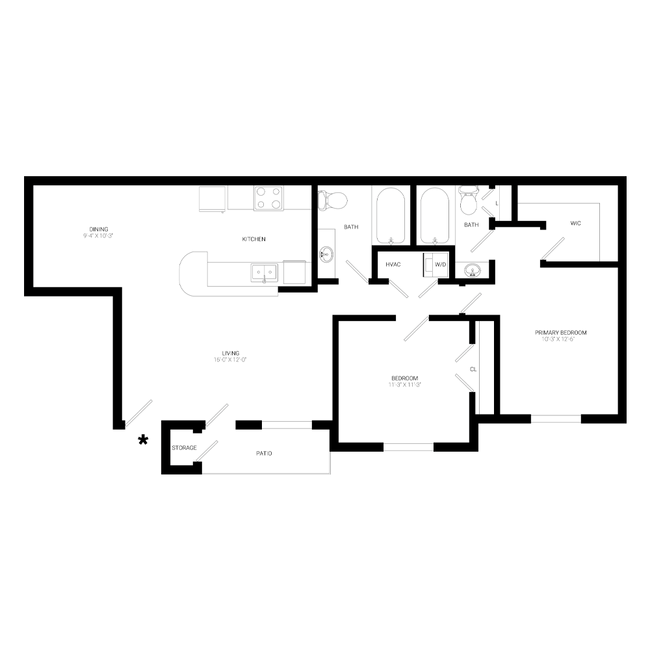 Unit 0833 0833 floor plan