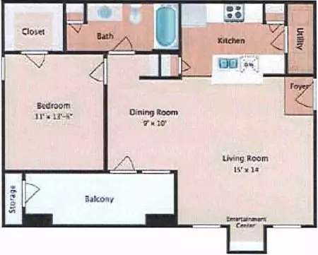 1x1 6205 floor plan