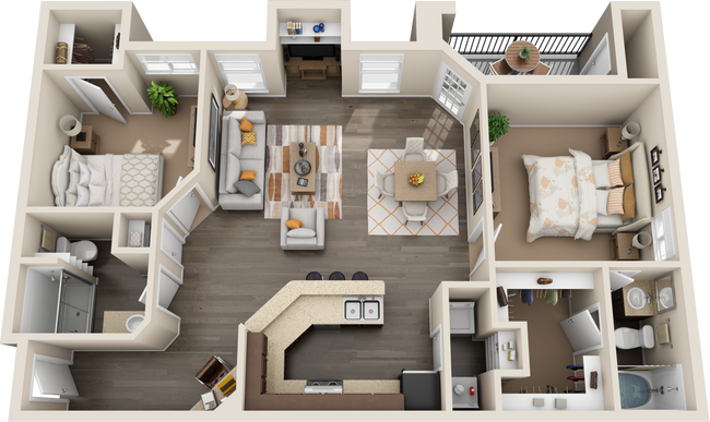 2x2 3202 floor plan