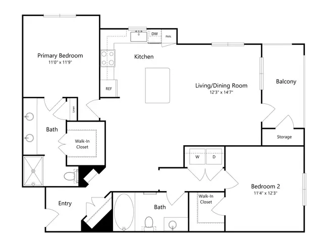 Unit 4110 4110 floor plan