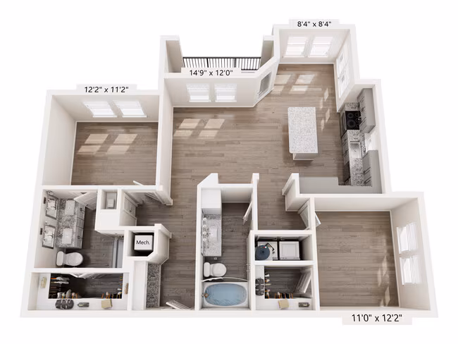 Unit 1102 2101 floor plan