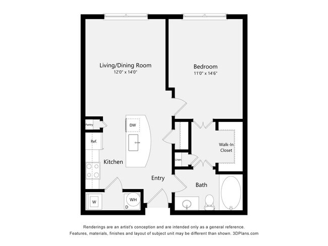 Unit 5310 4320 floor plan