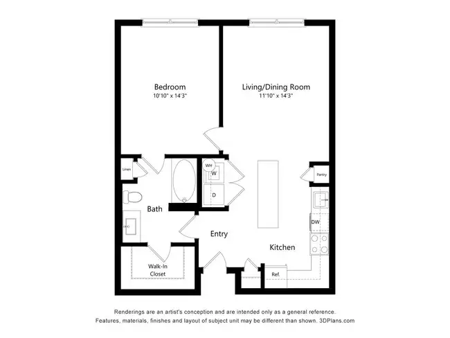Unit 2611 2603 floor plan