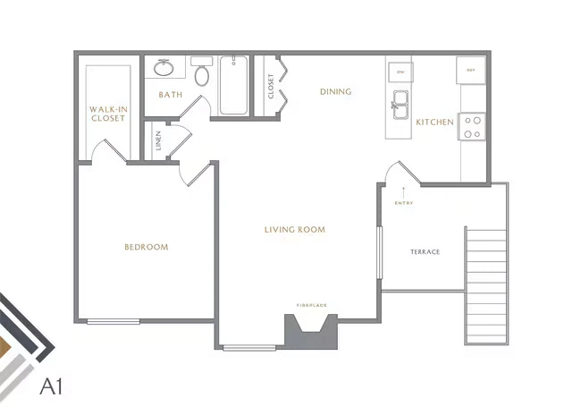 A1 1074 floor plan