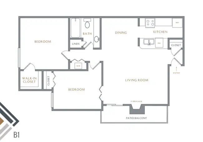 Unit 1050 2072 floor plan