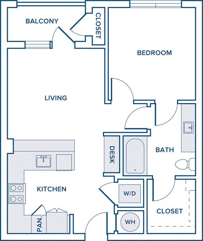 1 Bed • 1 Bath 3305 floor plan
