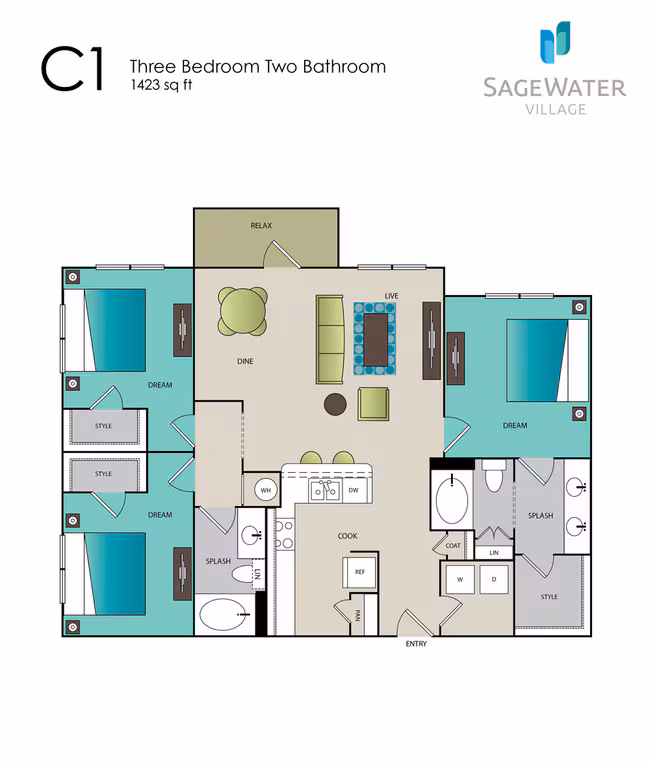 Unit 1302 1302 floor plan