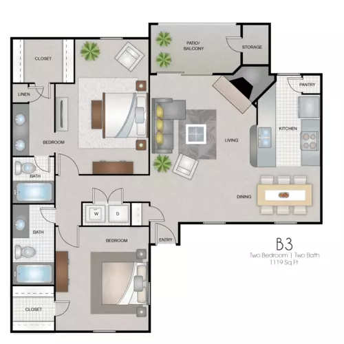 B3R 1107 floor plan