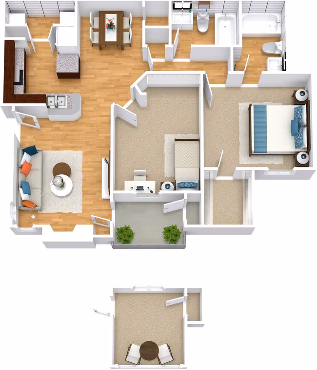 B 1309 floor plan