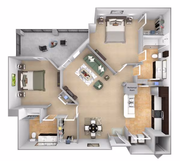 Unit 04308 04308 floor plan