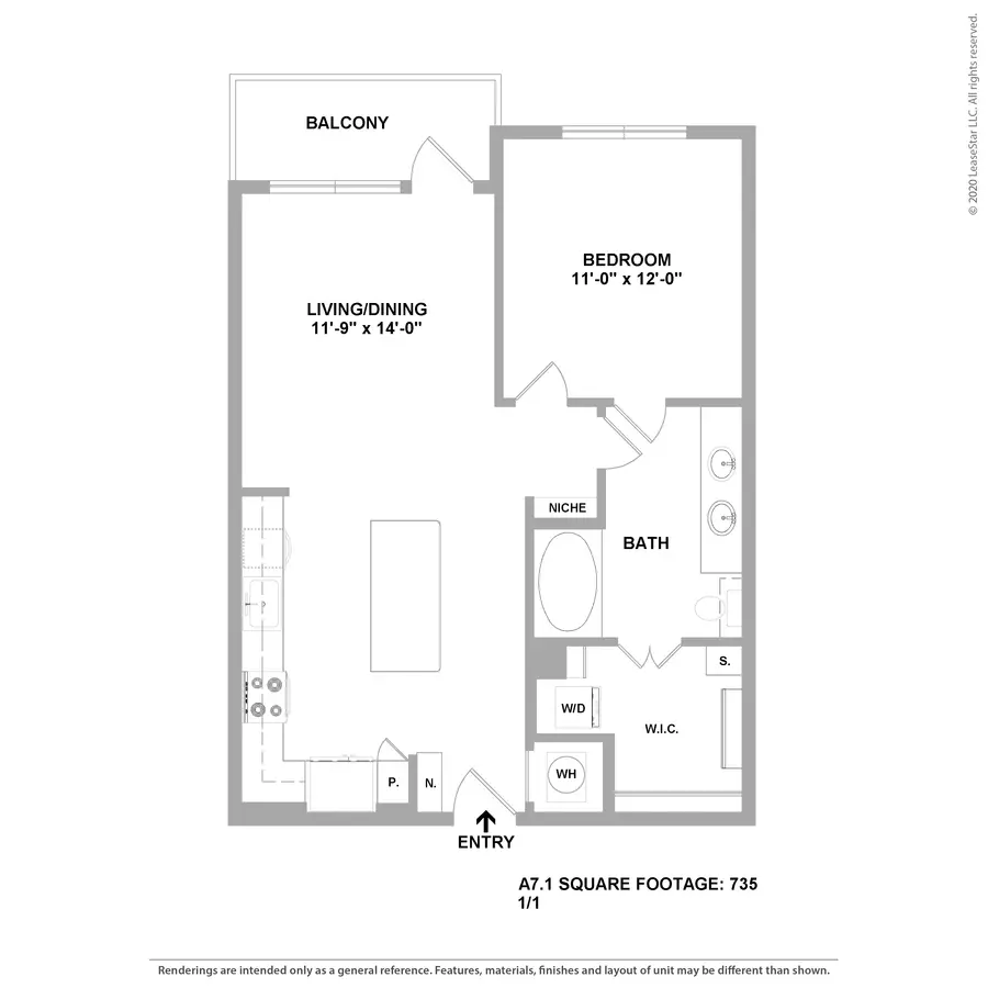 Unit 537 517 floor plan