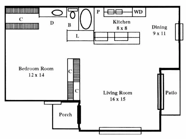 A2 33C floor plan