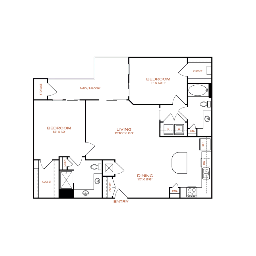 Carmine 405 floor plan