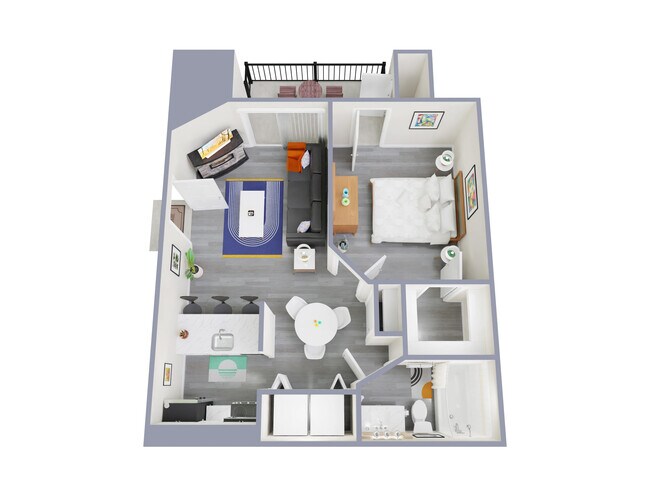 1 Bed • 1 Bath 5342 floor plan