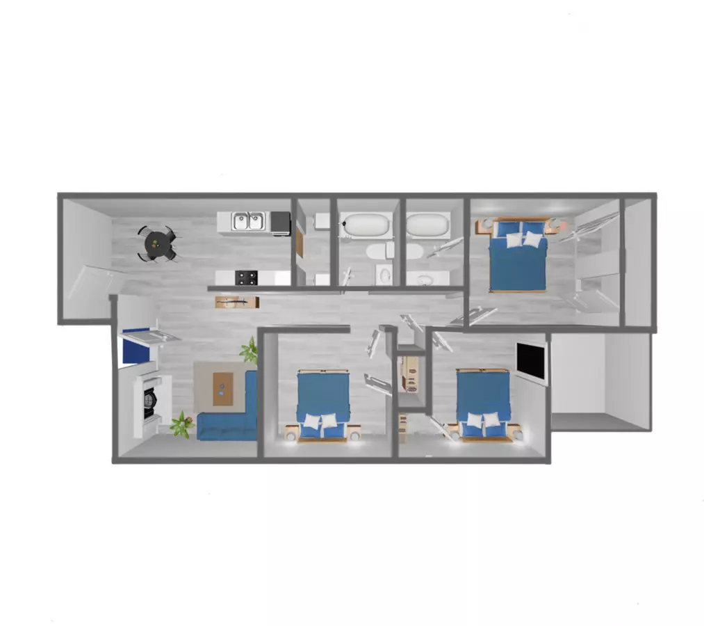Unit F F floor plan
