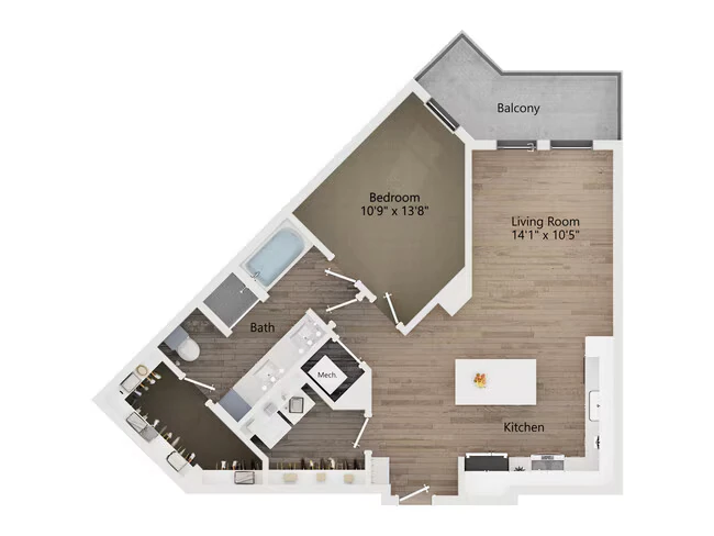 A9 204 floor plan