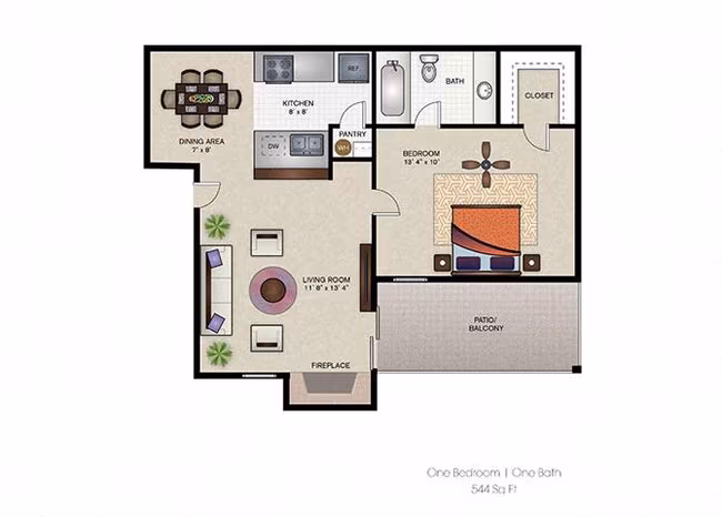 Unit 1042 1108 floor plan
