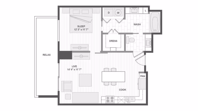 A2 floor plan