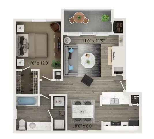 A1 8-802-1 floor plan