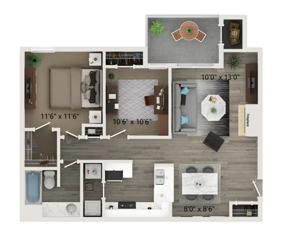 B1 10-1024-1 floor plan